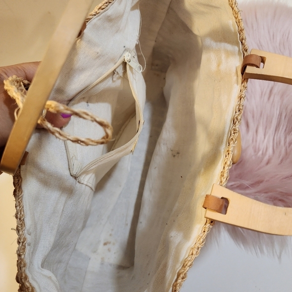 Talbots straw bag - Picture 5 of 8